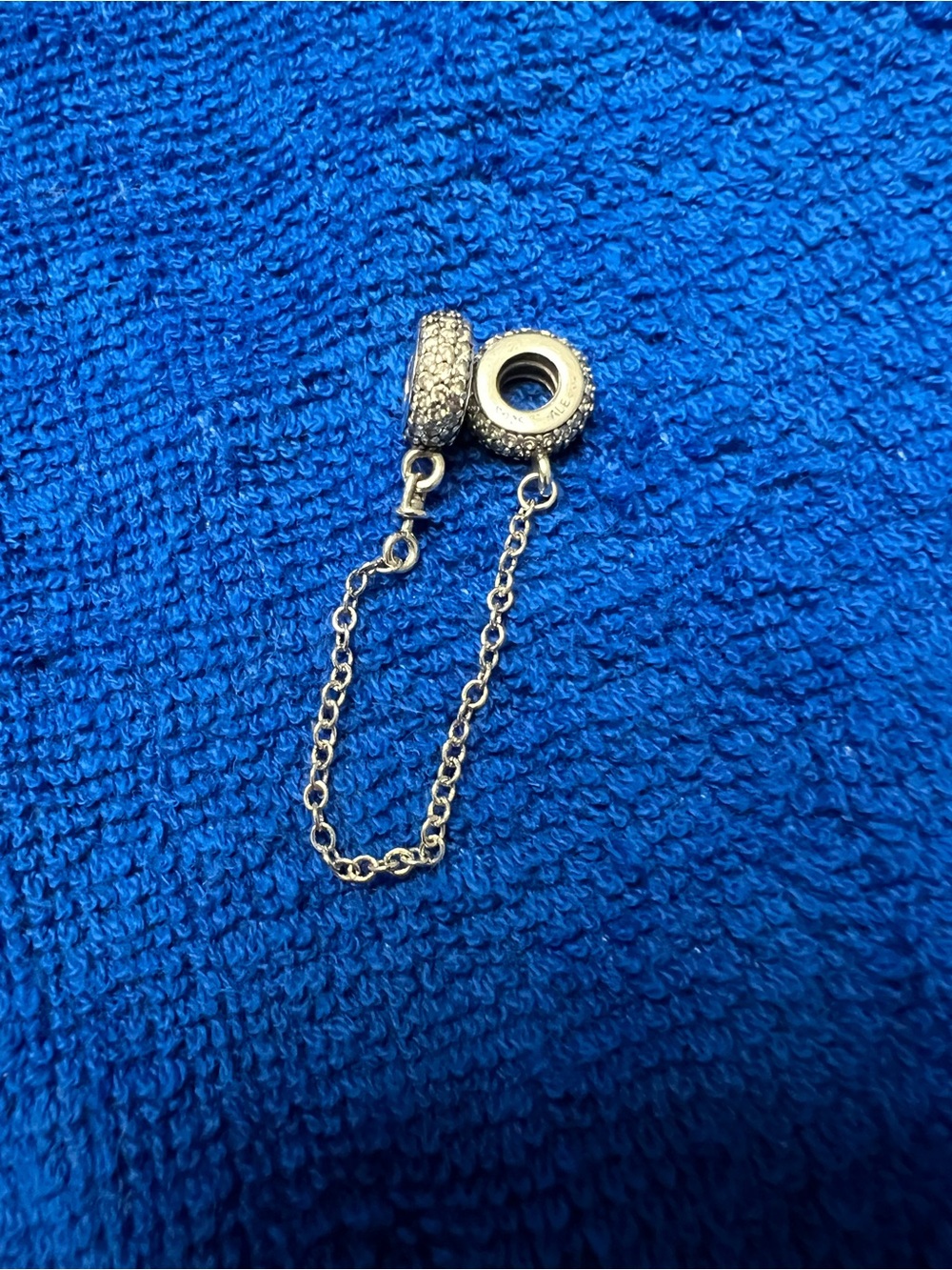 Pandora Sterling Silver Safety Chain Charm Connector